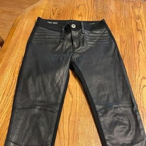 Hazel Skinny Leather Moto Legging Pant Size 26